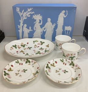 1円〜 WEDGWOOD ウェッジウッド ワイルドストロベリー プレート カップ ソーサー ティーカップ 食器 洋食器 セット まとめ セット