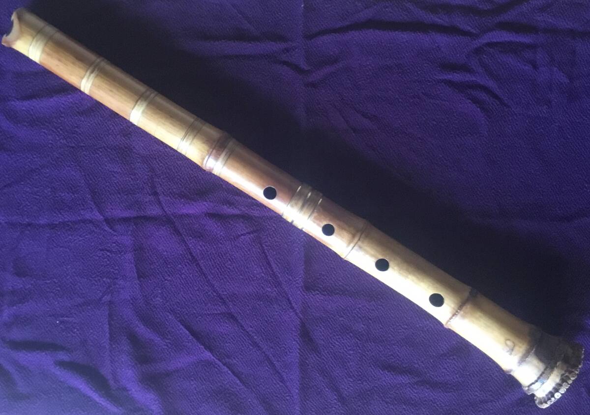 尺八　一尺八寸管 河野玉水 尺八 一尺八寸管 河野玉水 玉水銘-Gyokusui- 1尺8寸