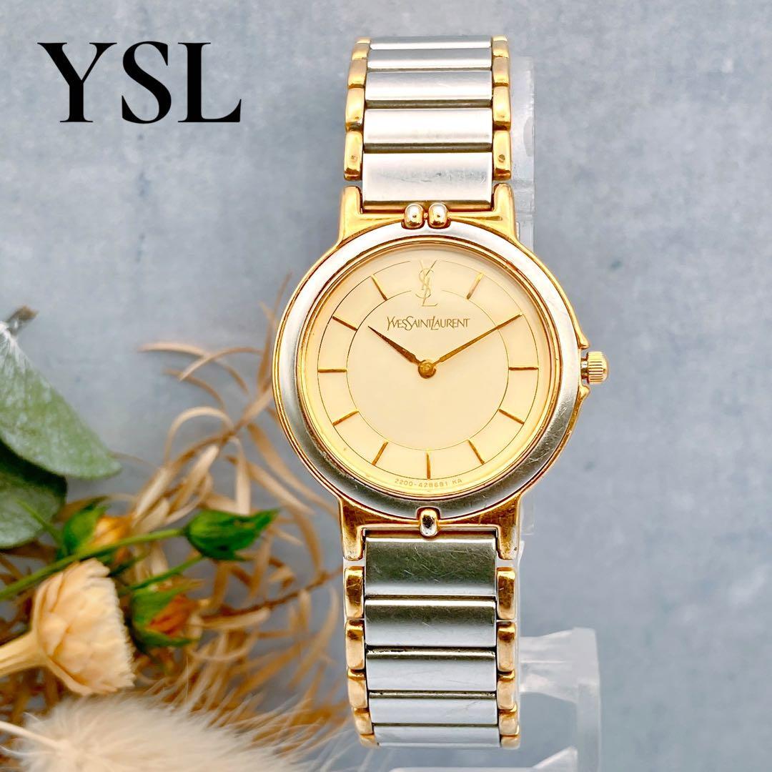 473【美品】YvesSaintLaurent 時計 レディース ゴールド 473【美品】YvesSaintLaurent 時計 レディース ゴールド 473【美