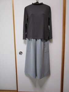 Ручная работа *Кюлоты, широкие брюки *Длина 78,5 см, свободный размер *№ 19