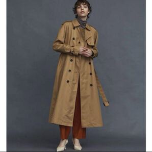美品 N.O.R.C by the line トレンチコート キャメル CAMEL ノーク バイザライン ベルト付き 910124-9129
