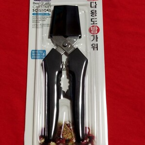 栗の皮むき 栗カッター 栗むき 栗 皮むき器 韓国 未使用・新品 黒 栗の皮はぎ器 栗ハサミ !