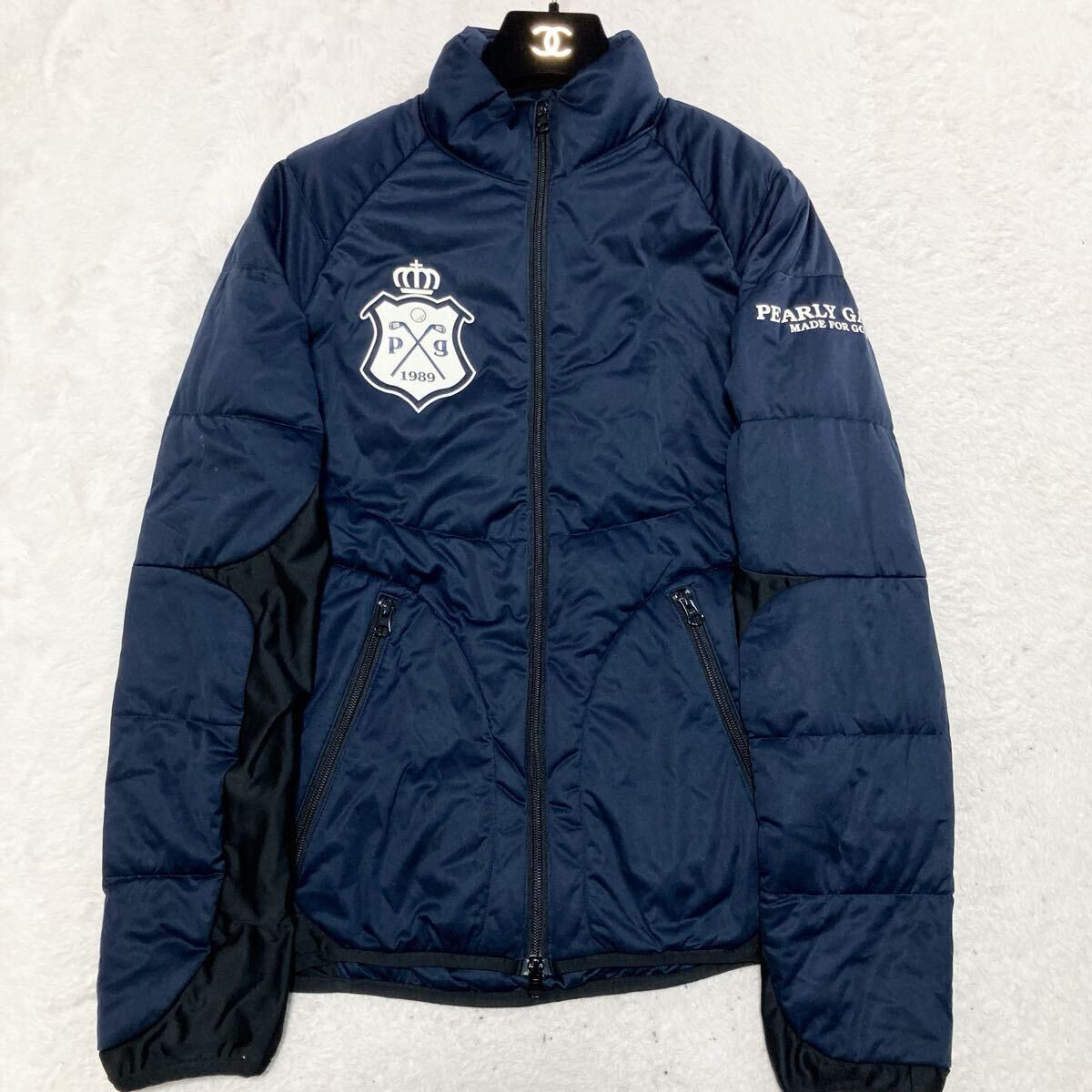 近年モデル☆ パーリーゲイツ ストレッチ フルジップ ビッグロゴ ジャケット L Peストレッチメッシュフルジップジャケット ＜ガンクラブ