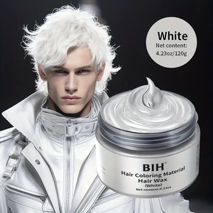 SPLASH-FRUITs19 команда ■ Стильный воск цвета волос БЕЛЫЙ Хэллоуин партия косплей цвет волос крем Стайлинг воск для волос 120 г