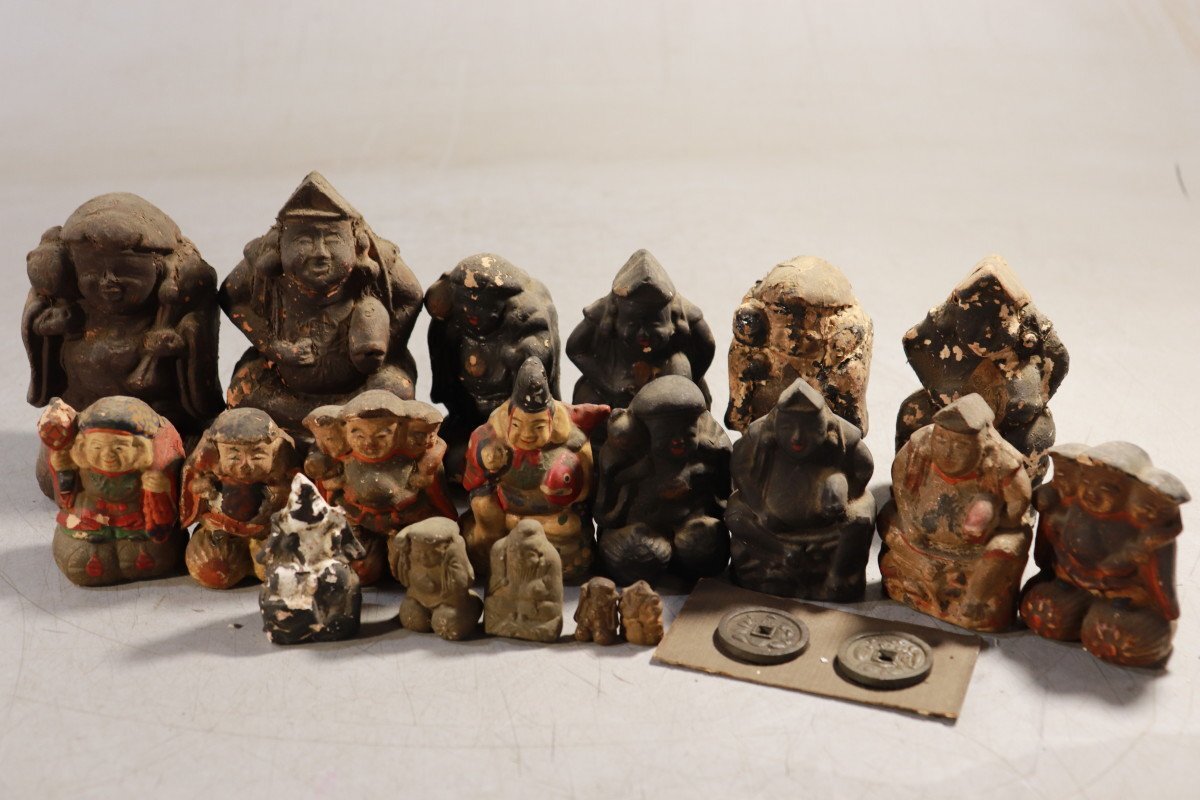 古い 土人形 恵比寿さん 古美術 古道具 アンティーク オブジェ 古い 土人形 恵比寿さん 古美術 古道具 アンティーク オブジェ