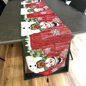 テーブルランナー テーブルクロス クリスマス お食事マット 北欧 雪だるま