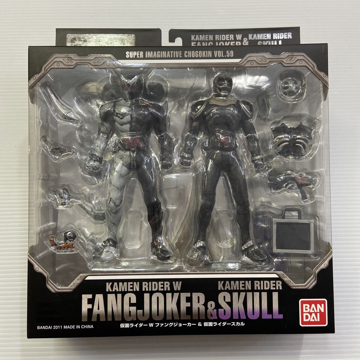 開封済み　S.I.C 仮面ライダーW ファングジョーカー&スカル フィギュア Amazon.co.jp: TAMASHII NATIONS S.I.C. VOL.59 仮面ライダーW