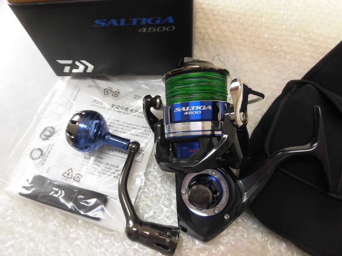 【美品•箱あり】DAIWA ソルティガ15 4500 スピニングリール ケース付 美品•箱あり】DAIWA ソルティガ15 4500 スピニングリール ケース