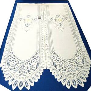 送料無料【新品 】バテン のれん 【 ゆり 刺繍 85cm × 150cm 】