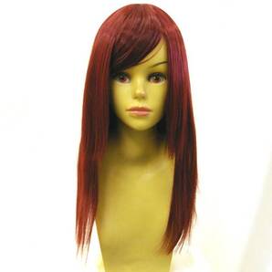 ★セール★送料無料・即納★即決★フルウィッグ ショートストレート ワインレッド L3