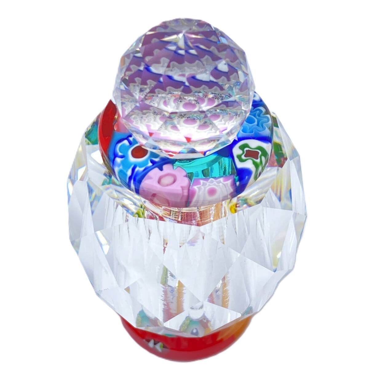 MURANO GLASS ムラノ 花蓋 香水瓶 パフュームボトル MURANO La Fenice ムラノ 花蓋 香水瓶 パフュームボトル MURANO
