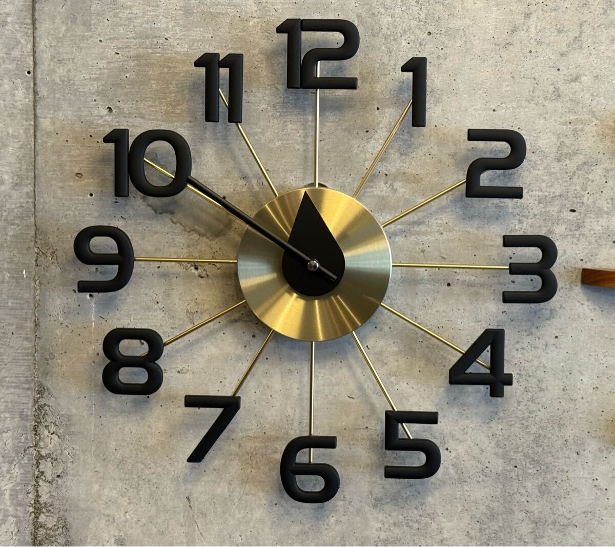 掛け時計　稼働品　ミッドセンチュリー　ビンテージ　トリックアート 61288d040c81ee33579e749a8cd942