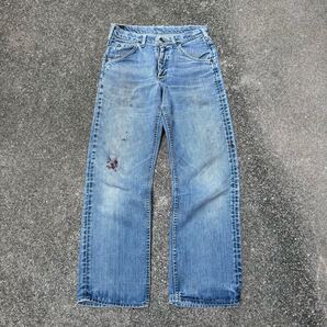 60s 70s Lee-200 USA製 サイド黒タグ デニムパンツ ヴィンテージ 101-Z リー ジーンズ 移行期 雰囲気系 MADE IN USA W78cm 50s M