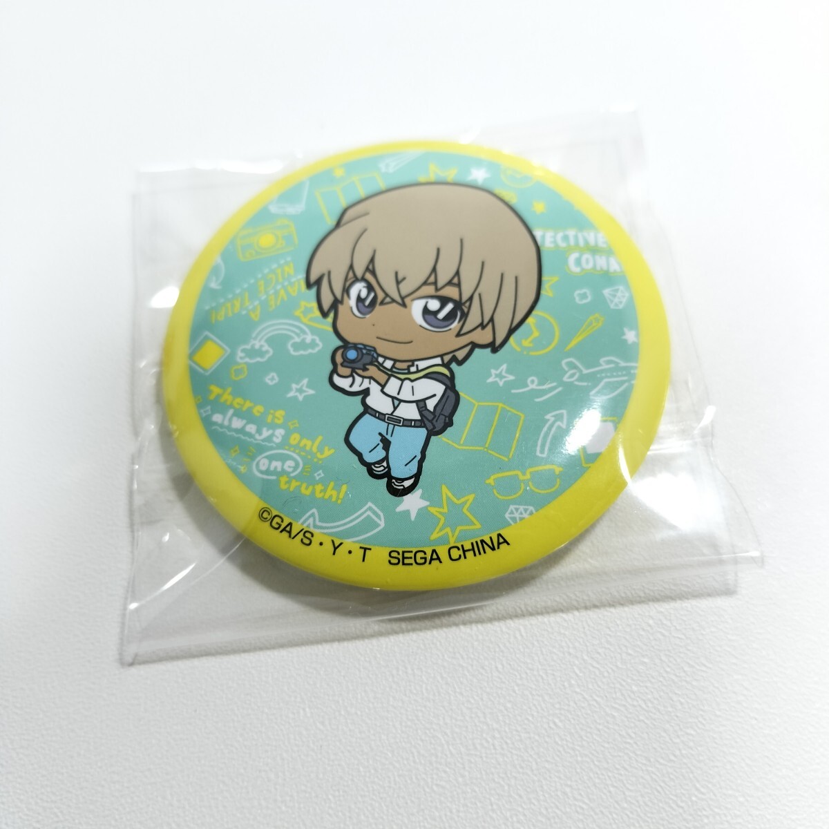 名探偵コナン ゼロの日常 セガ ラッキーくじ 缶バッジ D賞 降谷 安室 セガ ラッキーくじオンライン「名探偵コナン ゼロの日常（ティー