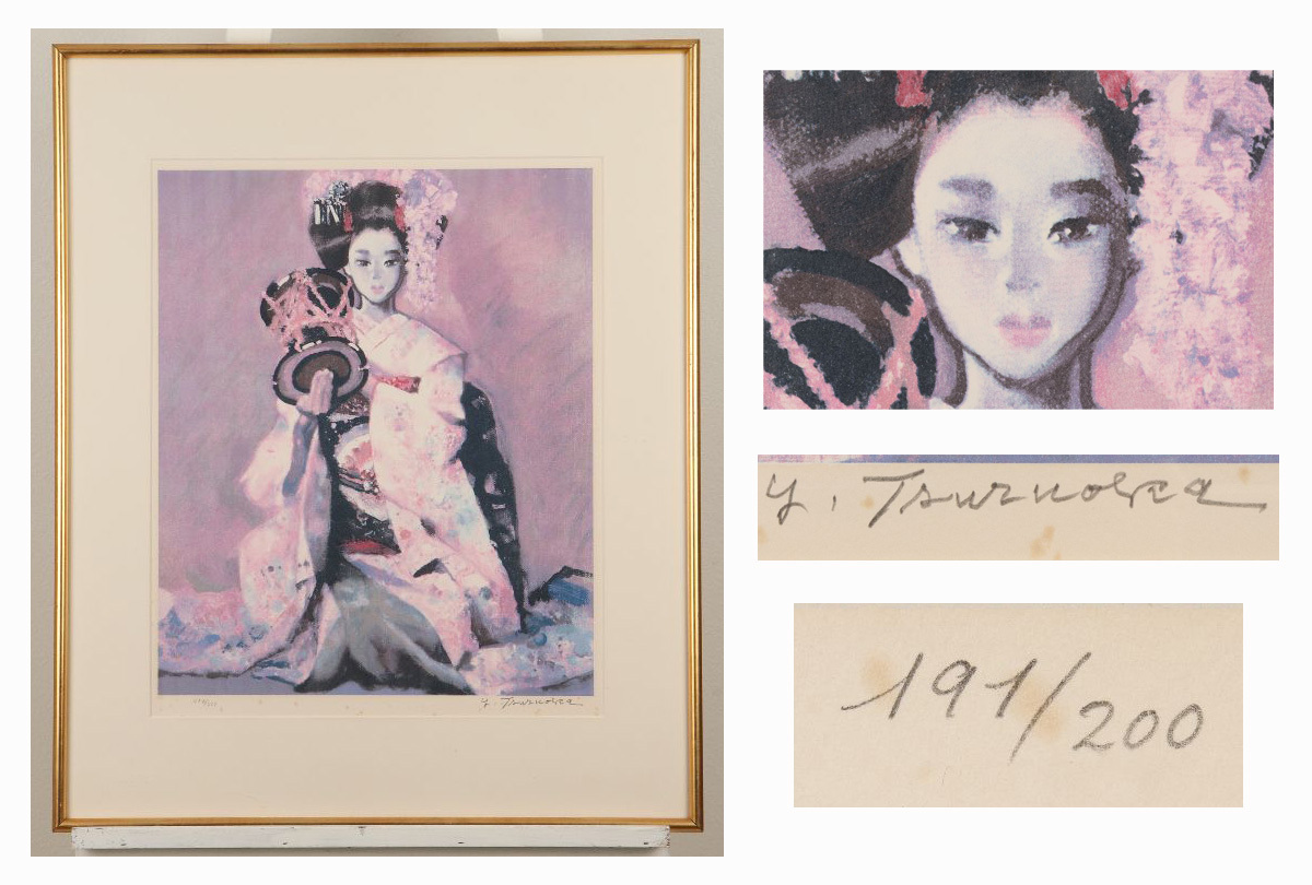 鶴岡　義雄、鏡のテーブル、希少な額装用画集より、新品高級額、額装付 2025年最新】Yahoo!オークション -鶴岡義雄(美術品)の中古品