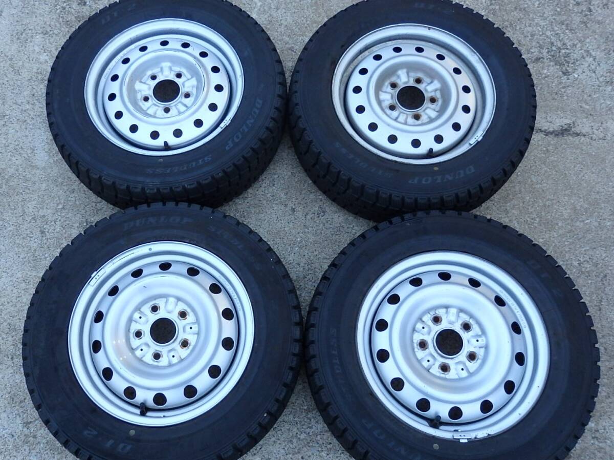 トヨタ純正15インチ 鉄ホイール スタッドレスタイヤ付き175/65R15 アクア 純正スチールホイール スタッドレス付き 175/65R15