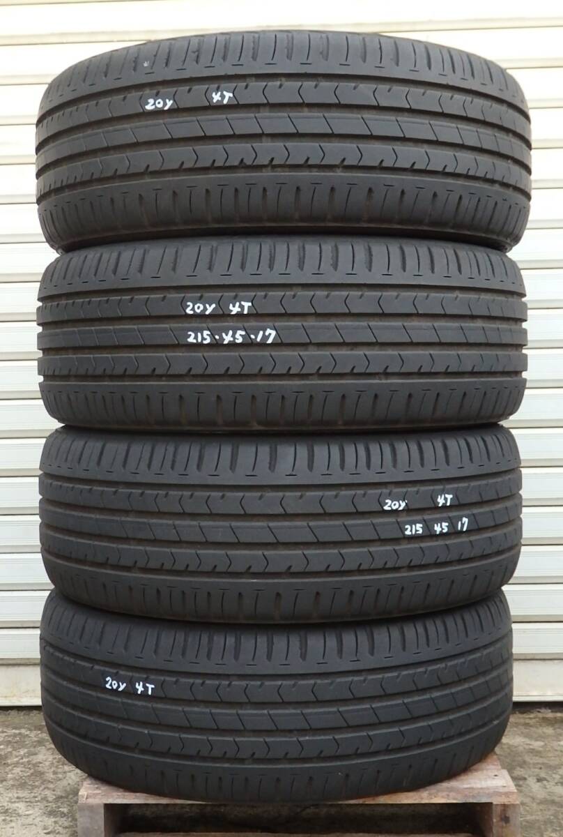 中古タイヤ215/45Ｒ17ブリヂストンＮＥＷＮＯ極上4本セット　プリウスなど 215 45 17 4本セット（BRIDGESTONE）のおすすめ人気商品一覧