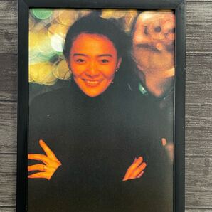 額装品★杏里/ANRI③★かわいい笑顔が印象的!プロモーショングラビア★当時印刷物★A4サイズ額入り★キャッツアイ★TIMELY!★タイムリー