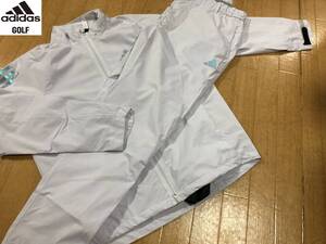* скорость отправка новый товар не использовался adidasGolf( Adidas Golf ) RAIN.RDY водонепроницаемый водонепроницаемый полный si-m лента обработка непромокаемая одежда верх и низ в комплекте EAT92(GY)XL