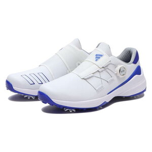 * скорость отправка новый товар не использовался adidas Golf ZG23 BOA(TRI-WRAP BOA структура ) dial тип туфли для гольфа GY9715( белый × голубой )27.0CM