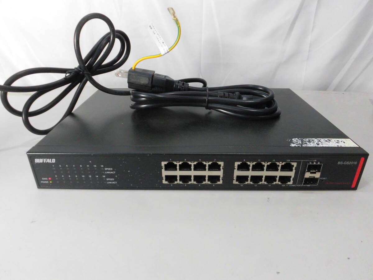 BUFFALO BS-GS2016 16ポート ギガ スマートスイッチ バッファロー レイヤー2 Giga スマートスイッチ 16ポート BS