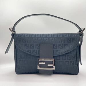 1円 ◎未使用級◎ FENDI フェンディ マンマバケット ハンドバッグ ショルダーバッグ ズッカ柄 ズッキーノ レザー キャンバス 肩掛け