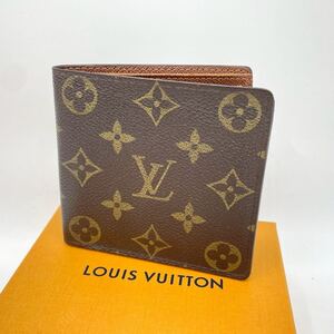 1円 ◎極美品◎ LOUIS VUITTON ルイヴィトン モノグラム 財布 マルコ ウォレット 二つ折り 二つ折り財布 ポルトフォイユ メンズ