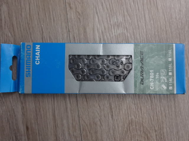 未使用 SHIMANO シマノ CN 7801 チェーン 114L 10速 Shimano CN-7801 Dura Ace 10 Speed Chain | Tree Fort Bikes