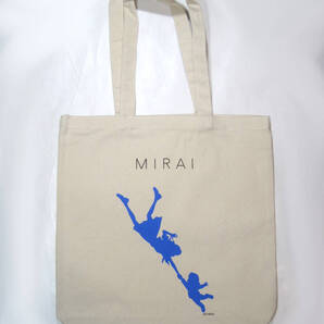 未来のミライ トートバッグ キャンバス地 オフホワイト 白