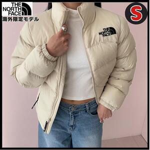 新品 韓国 正規品 ノースフェイス S ダウンジャケット レディース ベージュ