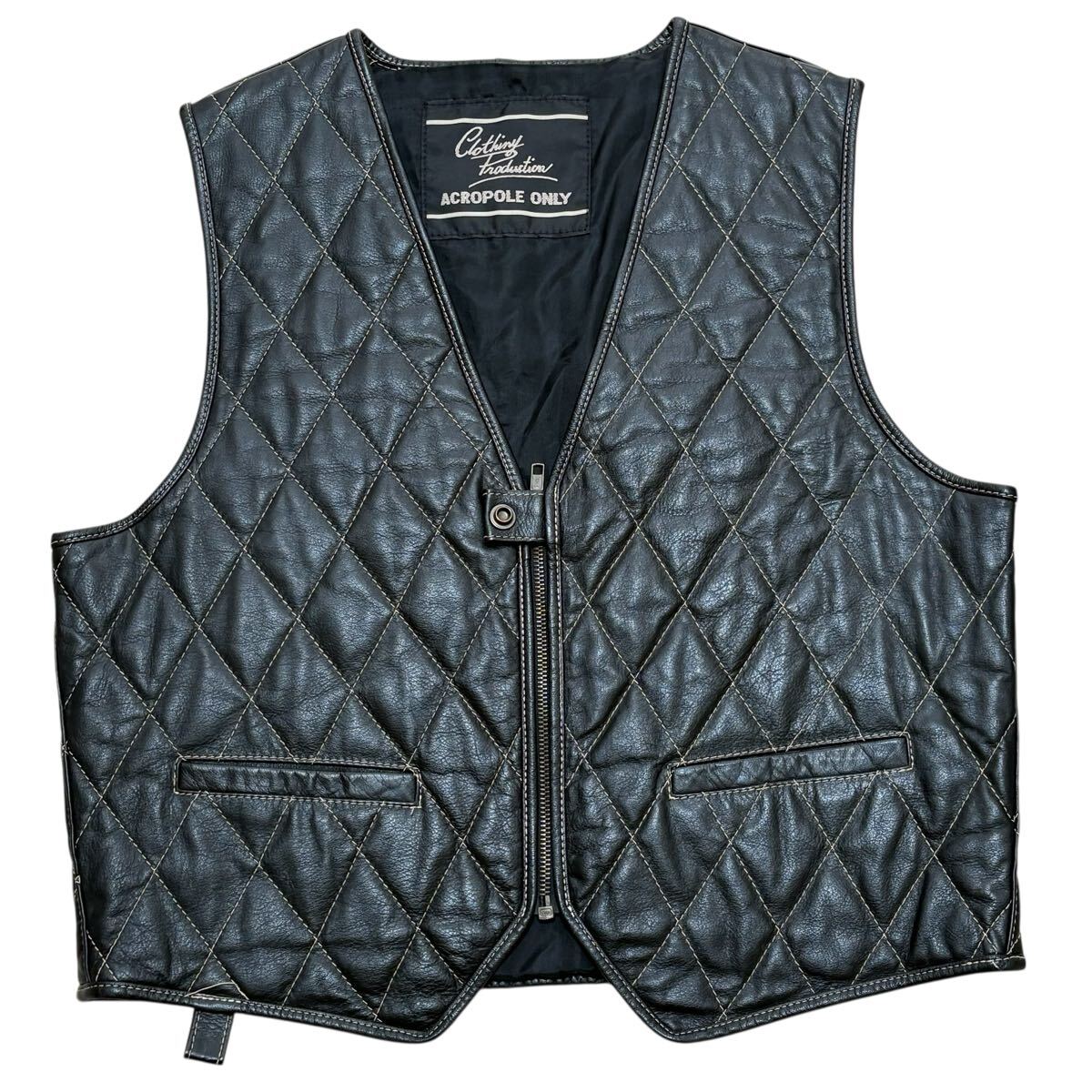 新品 未使用 CRISTIAN MODE ブラック　レザーベスト Lサイズ　羊革 2025年最新】Yahoo!オークション -レザーベスト(Lサイズ)の中古