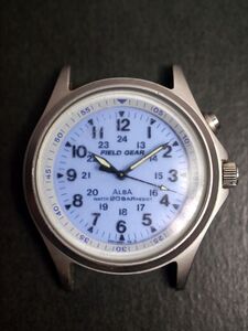 セイコー SEIKO アルバ ALBA フィールドギア FIELD GEAR クォーツ 3針 ミリタリー風 V671-6001 男性用 メンズ 腕時計 ab997 稼働品
