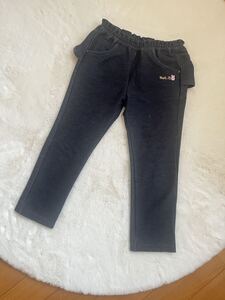 ミキハウスホットビスケッツ パンツ 女の子 スカッツ デニム風