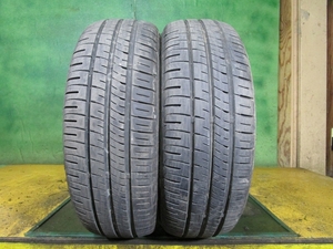 2022年製 DUNLOP ENASAVE EC204 165/55R14 72V 2本セット 9857 ダンロップタイヤ エナセーブ 中古夏タイヤ ノーマルタイヤ サマータイヤ