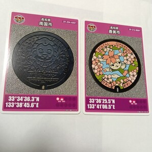 新品 匿名発送 送料無料 最安値 マンホールカード 高知 2種セット 南国市 香美市 やなせたかし やなせライオン さくらてんし