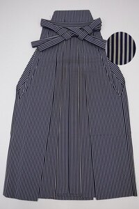 cherry★b5085mf★秋の大特価セール★和装男子★カッコイイ男の着物★男性用 シマ 袴 行灯袴★着用可★青×グレー系【中古品/ポリ】