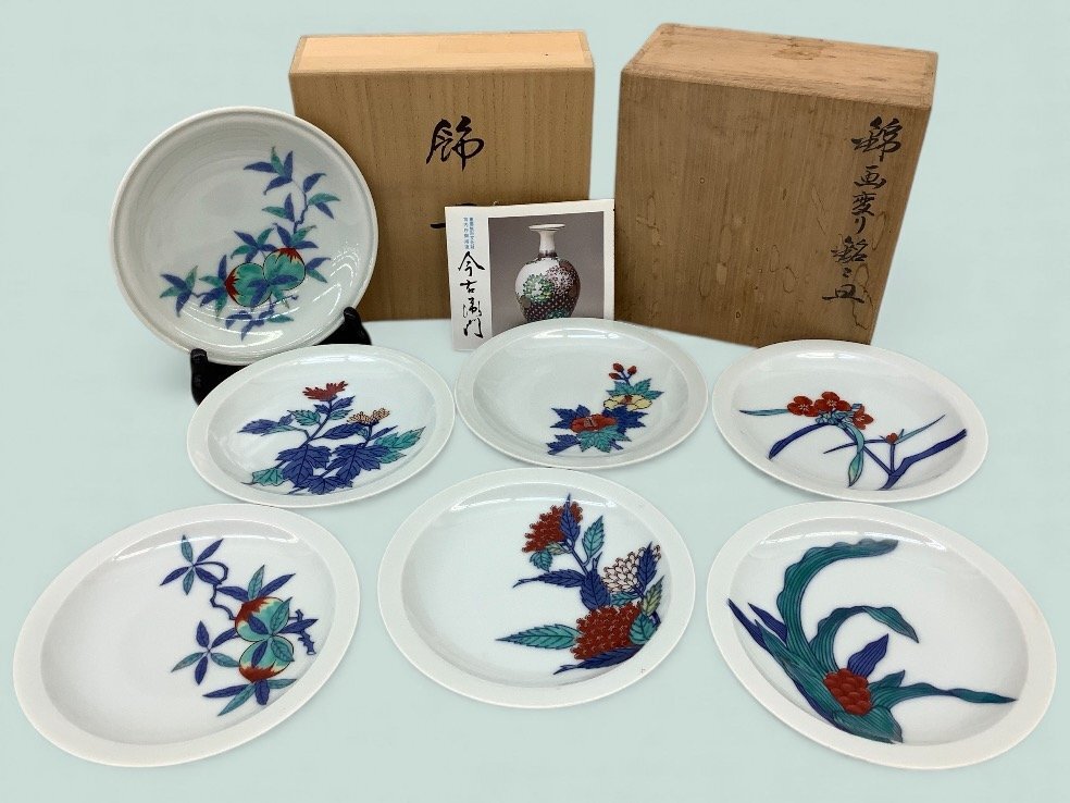 おまとめ　弁当箱２つと美品　今右衛門　錦絵変わり銘々皿 おまとめ 弁当箱2つと美品 今右衛門 錦絵変わり銘々皿 お