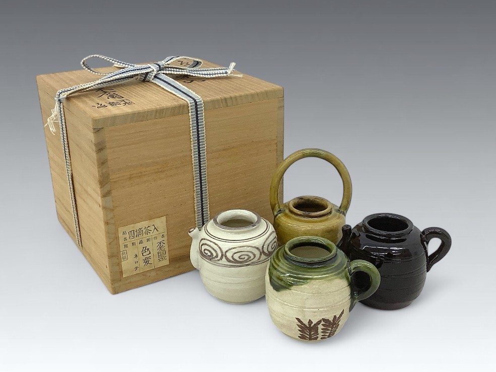 不老園窯造 色変り 七種蓋置 共箱 共箱 不老園窯造 色変り 七種蓋置 共箱 共箱 美術品・アンティーク・