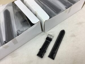 SEALANE наручные часы кожаный ремень суммировать / черный / белый стежок / крокодил способ /20mm ACB не использовался товар