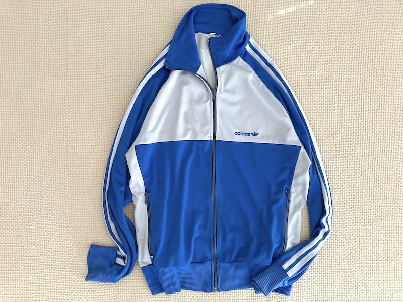 adidas 西ドイツ製ジャージ上 サイズ0 昭和レトロ アディダス 西ドイツ製 ジャージ上下セット 新品未