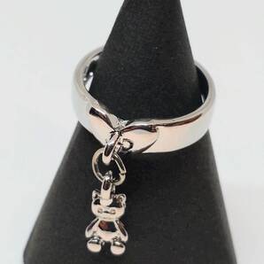 送料無料 【フリーサイズ】スイング ミニ 熊 クマ くま リング 指輪 ストリート ゴスロリ ロリータ ファンスマ