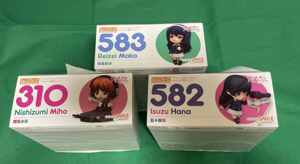 新品　ねんどろいど ガールズ＆パンツァー 冷泉麻子・五十鈴華・西住みほ　3セット