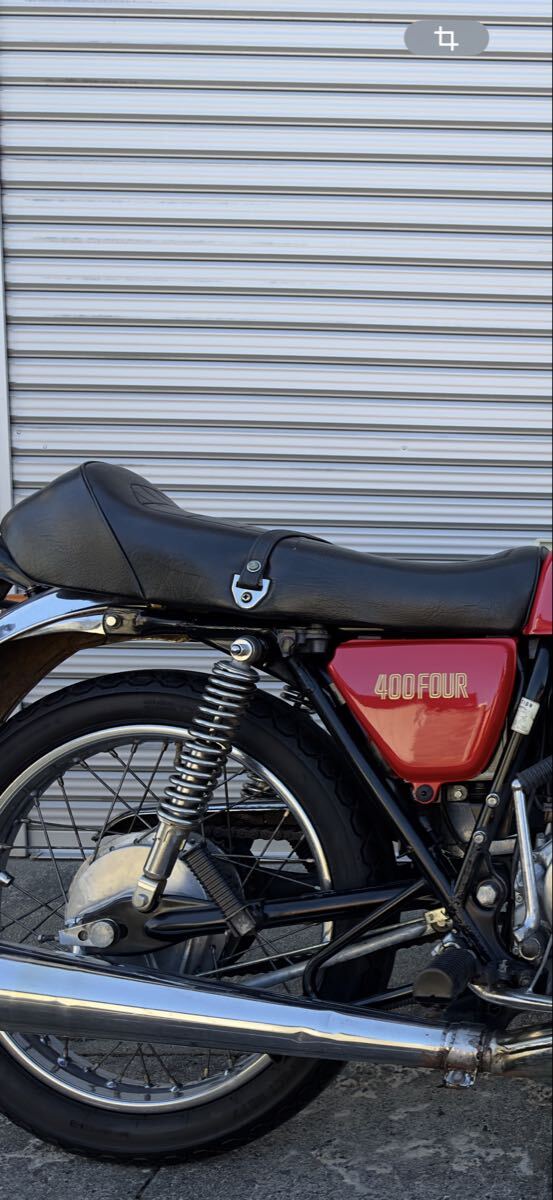 【美品】旧cb400four シート　ヨンフォア　cb400f バイクシート cb400four ヨンフォア 旧CB400F('74～'77)(変形有