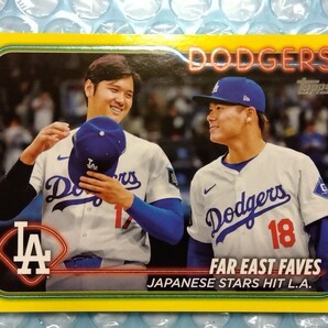 2024 Topps Update Series Yellow US13 Veteran Combos Far East Faves イエローパラレル 大谷翔平 山本由伸 ロサンゼルスドジャース