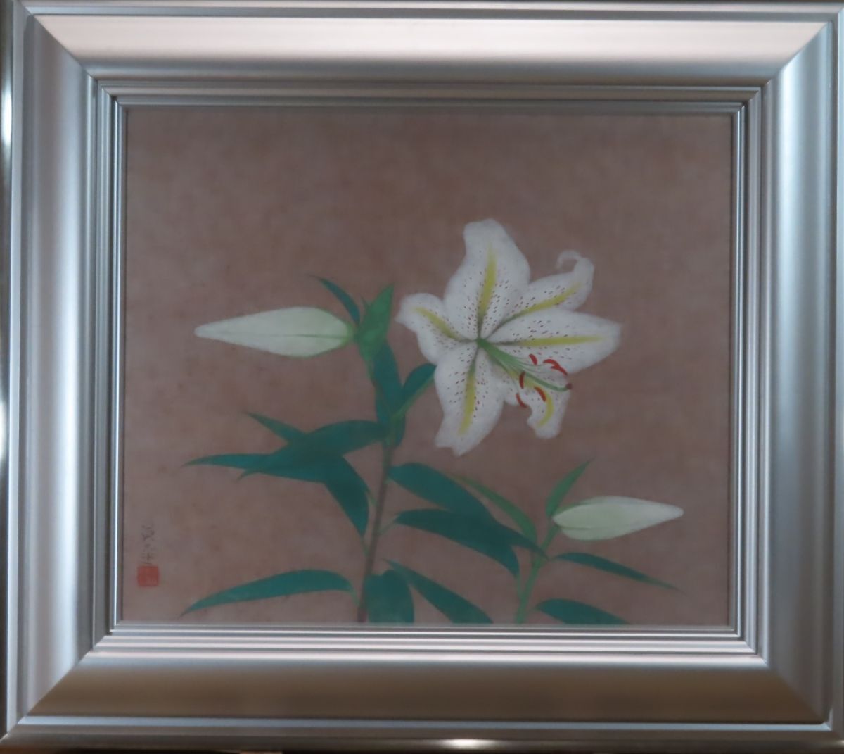 岩橋英遠、【晨陽】、希少な大判額装用画集より、美品、日本人画家 岩橋英遠、【晨陽】、希少な大判額装用画集より、美品、日本人画家