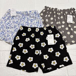 花柄 パンツ girl 120 ショートパンツ 花柄 短パン