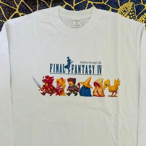 ファイナルファンタジー ファミコン リプリント レトロ ロンT 長袖 白 N90 RPG FinalFantasy スクウェアエニックス ファミコン