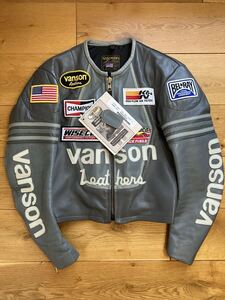 VANSON ONE STAR バンソン ワンスター 36 USA製 leather jacket レザージャケット ライダース ジャケット ワッペン オールレザー フラッグ