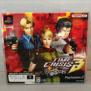 【PS2】 タイムクライシス3 + ガンコン2 ガンコントローラ 2個セット ソフトなし