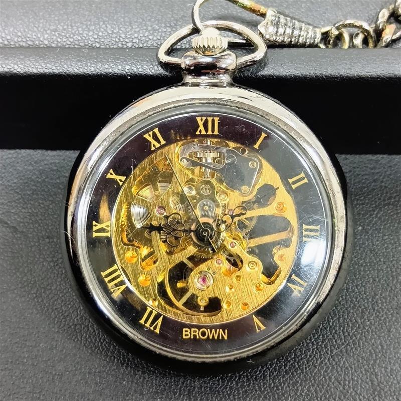 CATOREX 【希少品】スケルトン懐中時計　手巻き　ジャンク品 珍品】卓上時計 カトレックス 1839.6 スケルトン 73.6mm GP